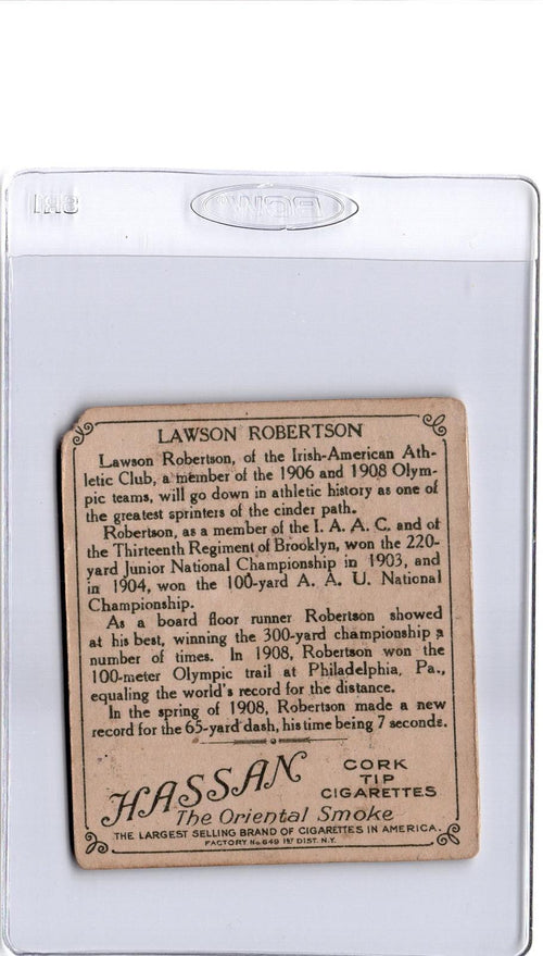 1910 Champion Athletes (C52) #28 Lawson Robertson