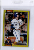 2026 Topps #601 Zach Cole Yellow Holo Foil #/399