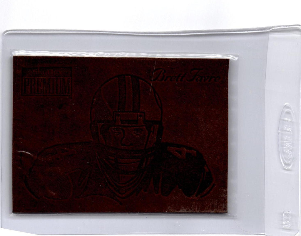 1996 SkyBox Premium #5 Brett Favre Brett Favre MVP Series Leather