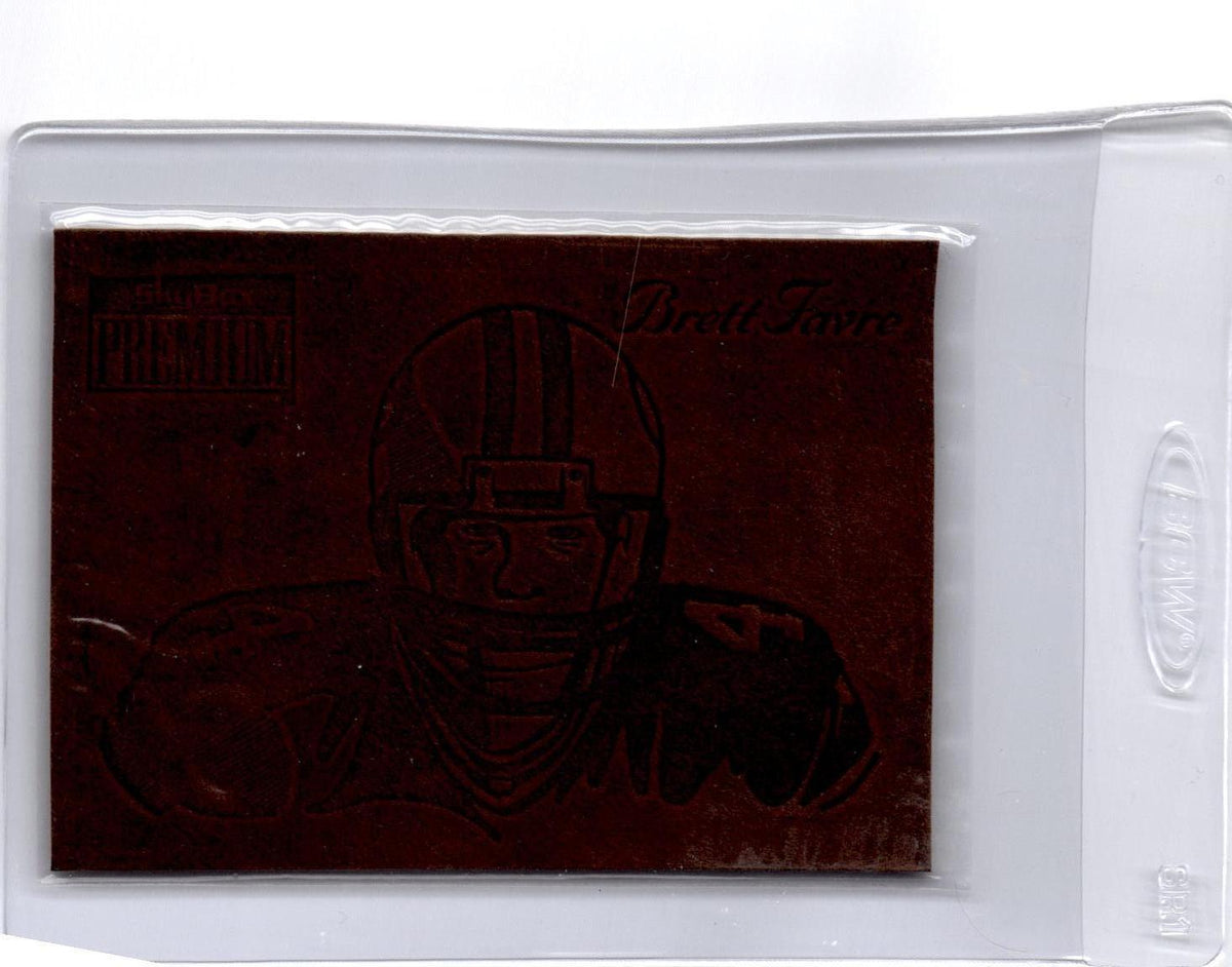 1996 SkyBox Premium #5 Brett Favre Brett Favre MVP Series Leather