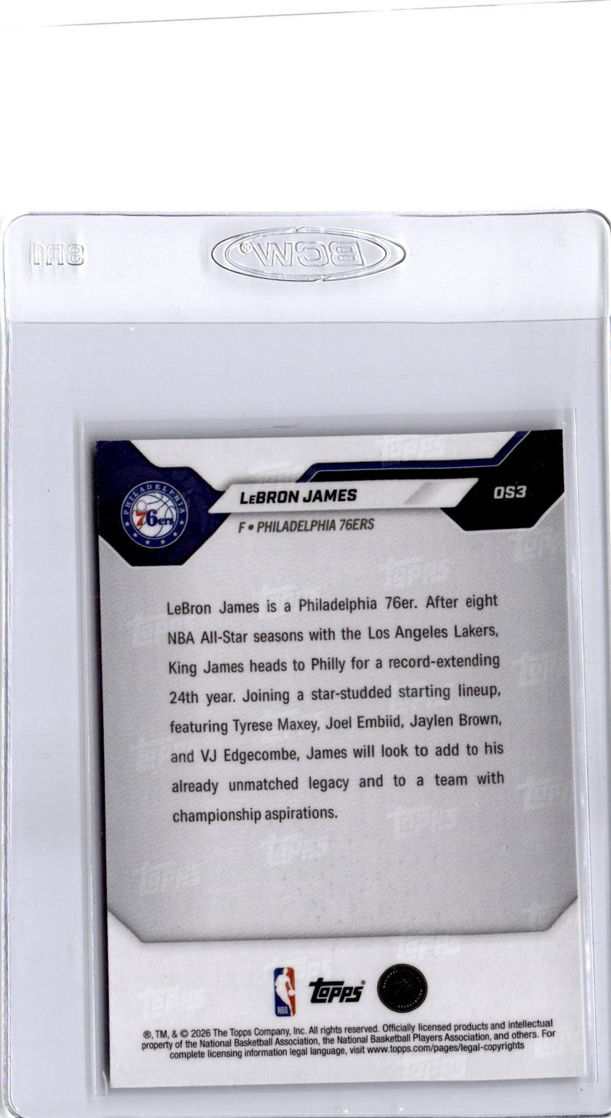 2026-27 Topps Now Off-Season #OS03 LeBron James