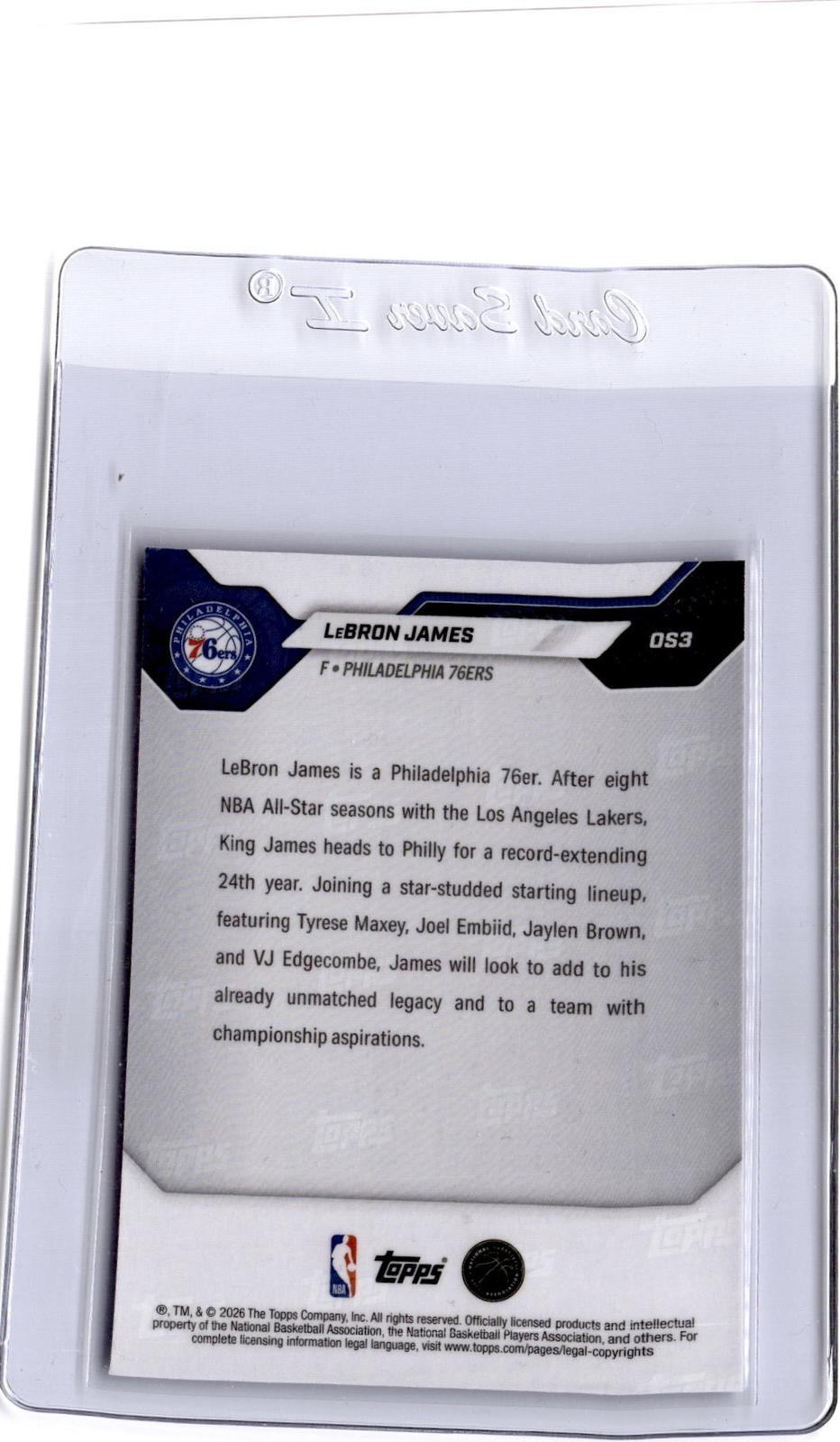 2026-27 Topps Now Off-Season #OS03 LeBron James