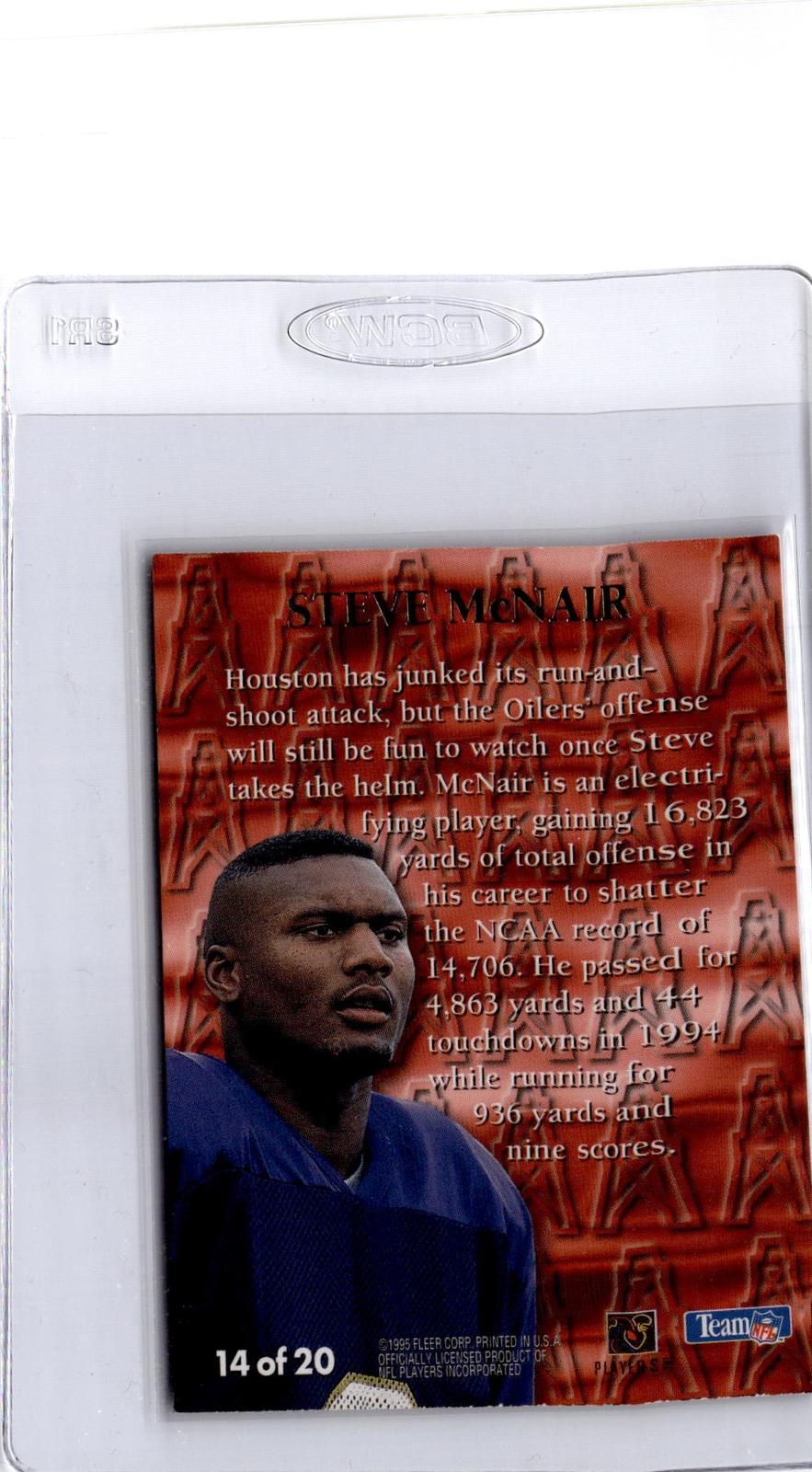 1995 Ultra #14 Steve McNair 1st Rounders
