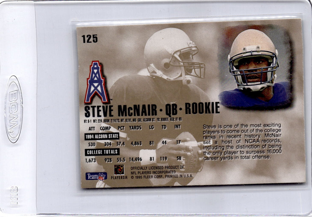 1995 Ultra #125 Steve McNair
