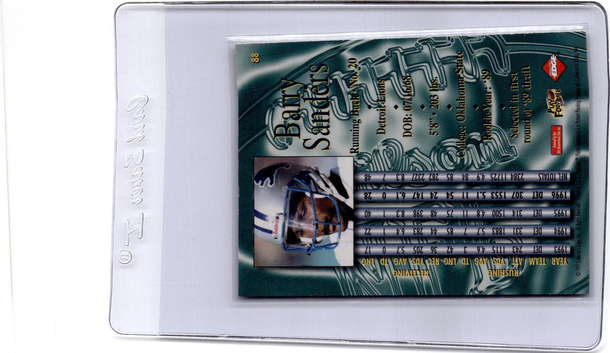 1997 Collector's Edge Masters #88 Barry Sanders Nitro