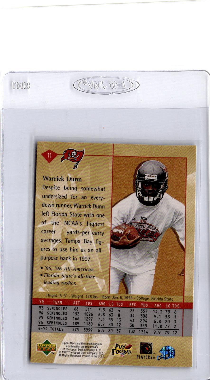 1997 Upper Deck #11 Warrick Dunn