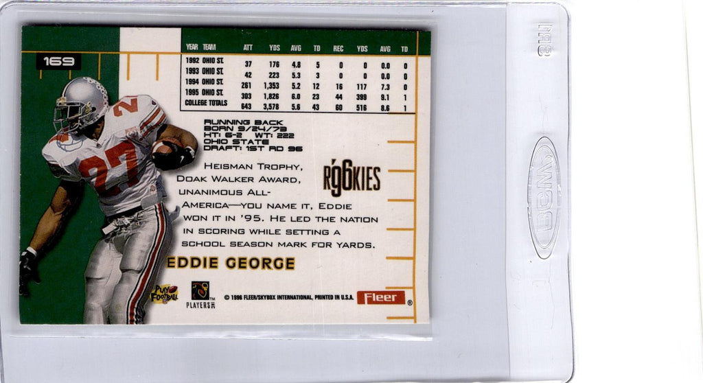 1996 Ultra #169 Eddie George