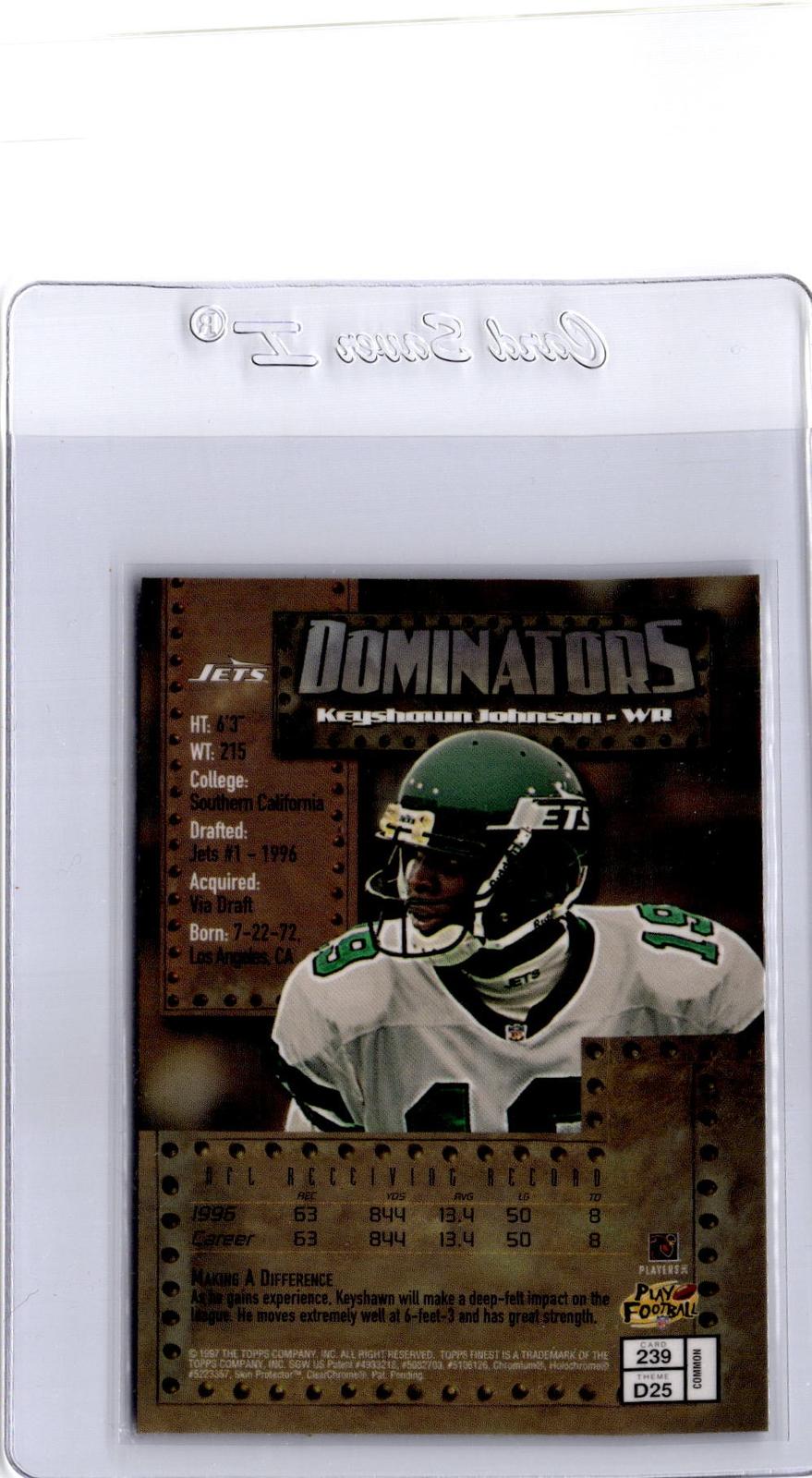1997 Finest #239 Keyshawn Johnson