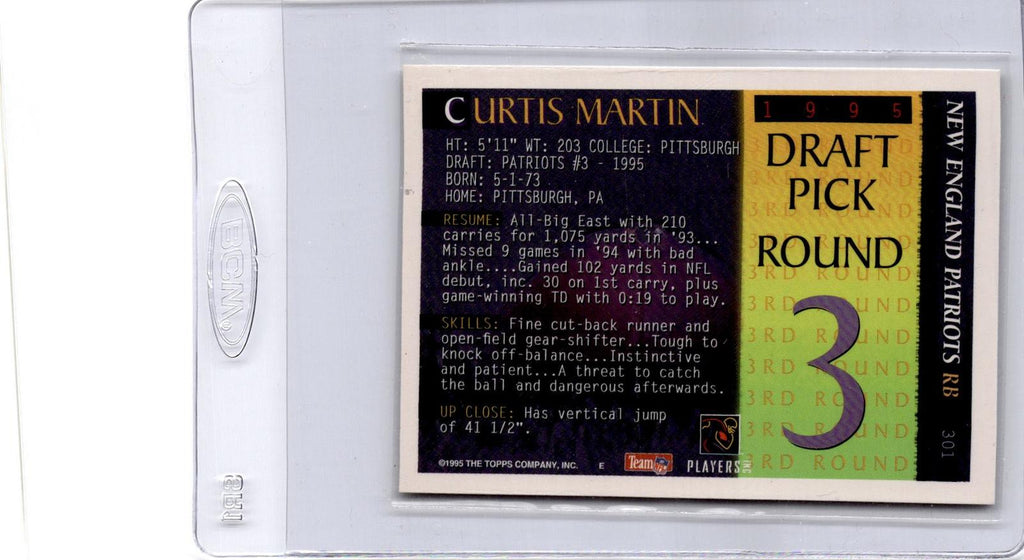 1995 Bowman #301 Curtis Martin