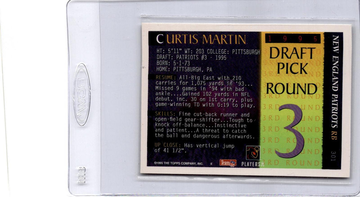 1995 Bowman #301 Curtis Martin