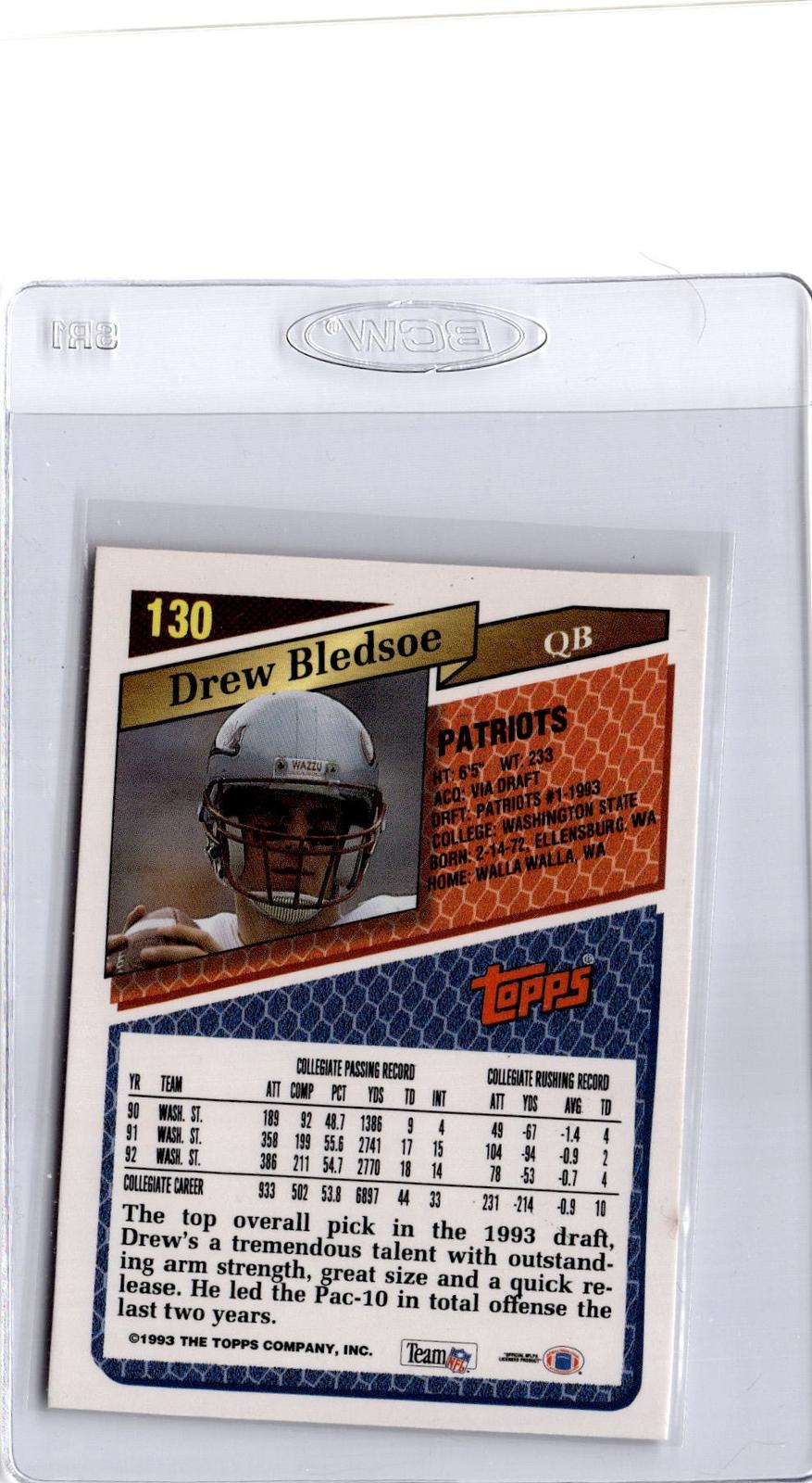 1993 Topps #130 Drew Bledsoe