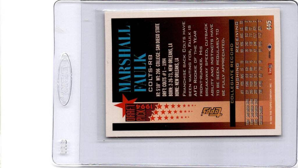 1994 Topps #445 Marshall Faulk
