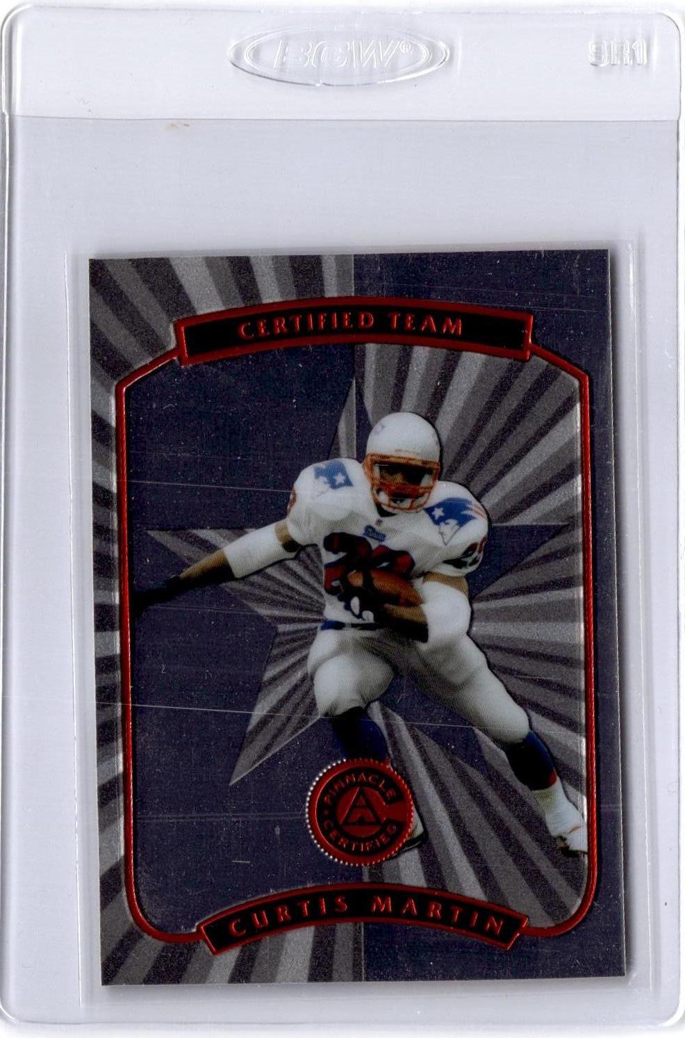 1997 Pinnacle Certified #10 Curtis Martin Certified Team