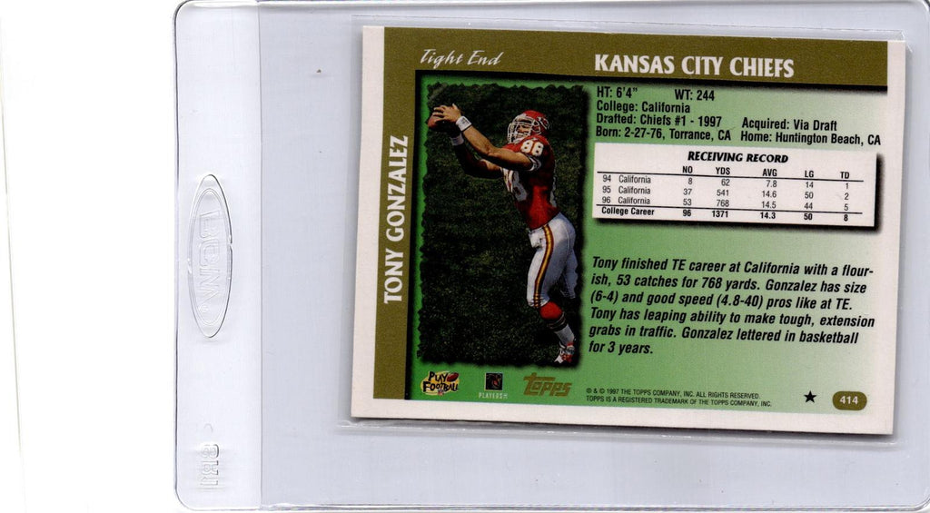 1997 Topps #414 Tony Gonzalez