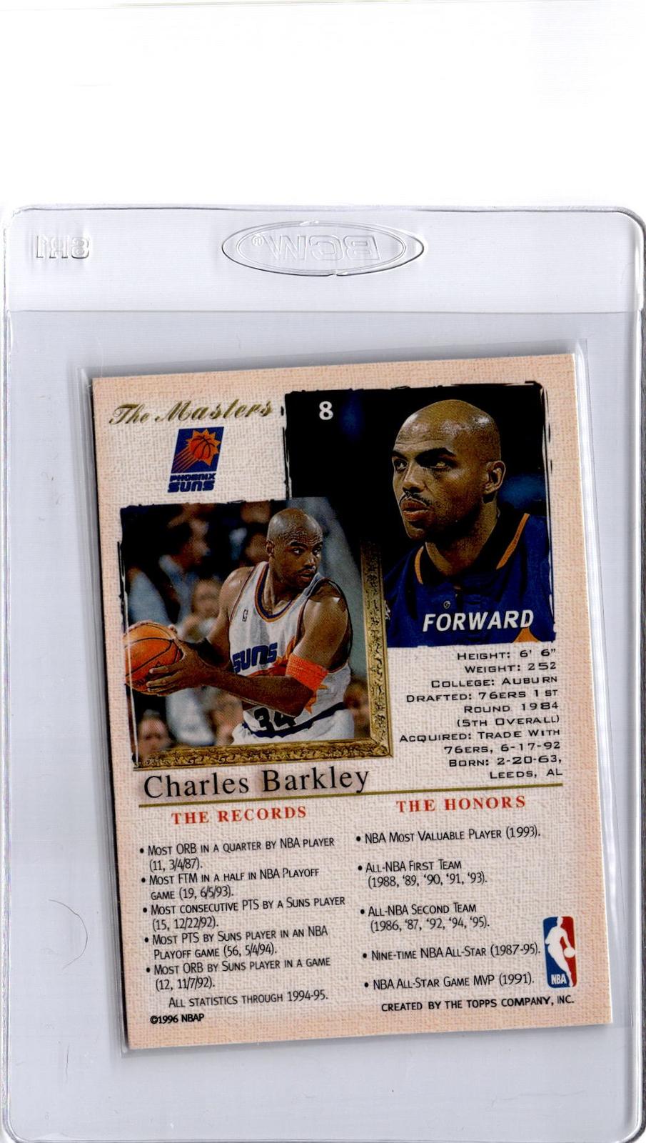 1995-96 Topps Gallery #8 Charles Barkley