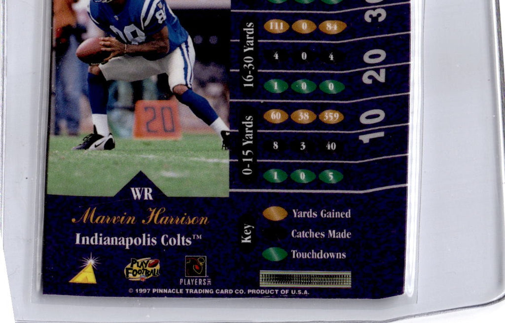 1997 Zenith #118 Marvin Harrison