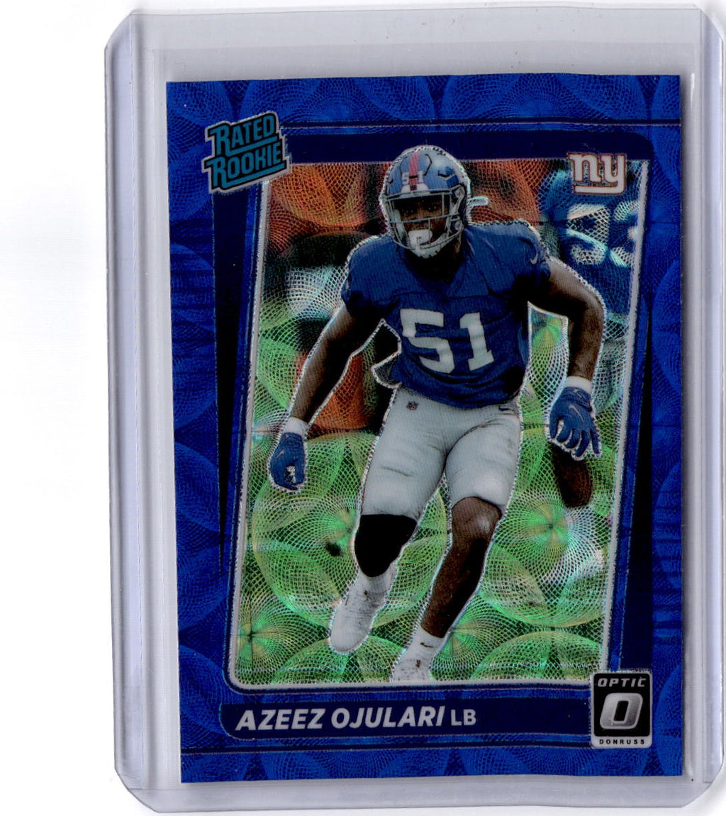2021 Donruss Optic #273 Azeez Ojulari Blue Scope
