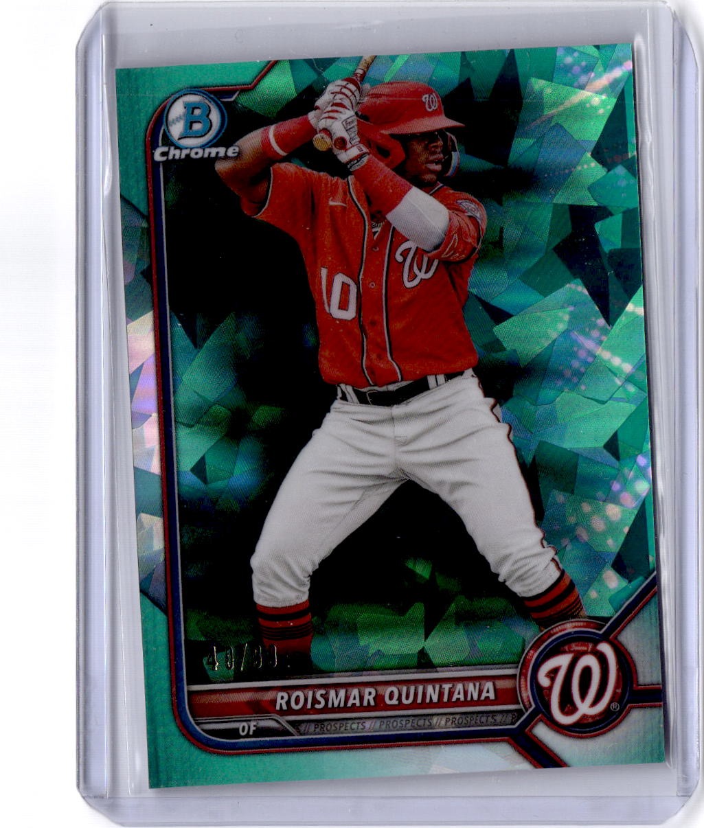 2022 Bowman Chrome Sapphire Edition  Roismar Quintana Prospects Aqua #/99