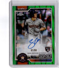 2026 Topps Chrome  Zach Cole Rookie Autographs Green Raywave Refractor #/99