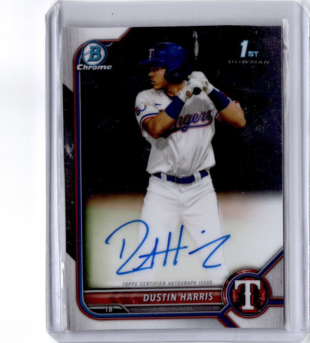 2022 Bowman #CPA-DHR Dustin Harris Chrome Prospects Autographs