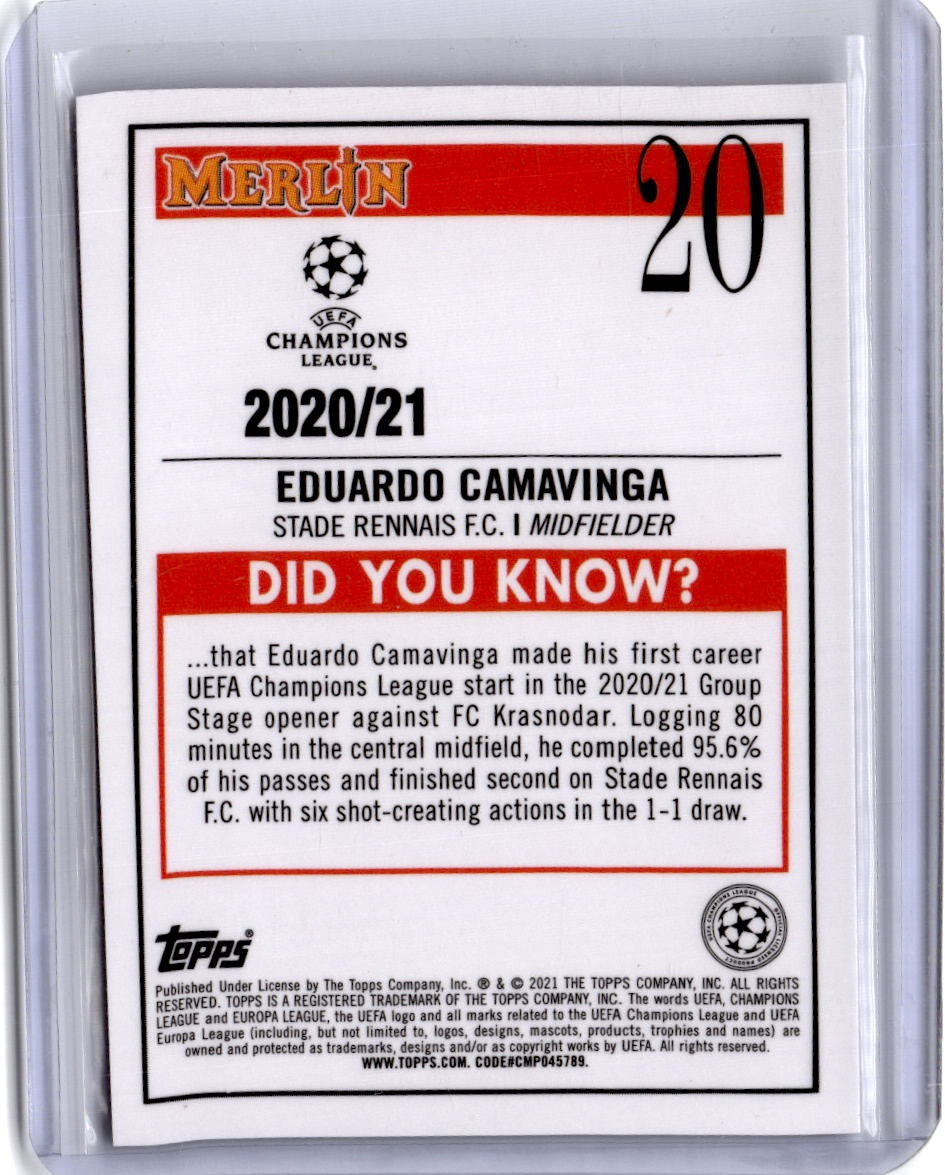 2020-21 Merlin UEFA Champions League #20 Eduardo Camavinga