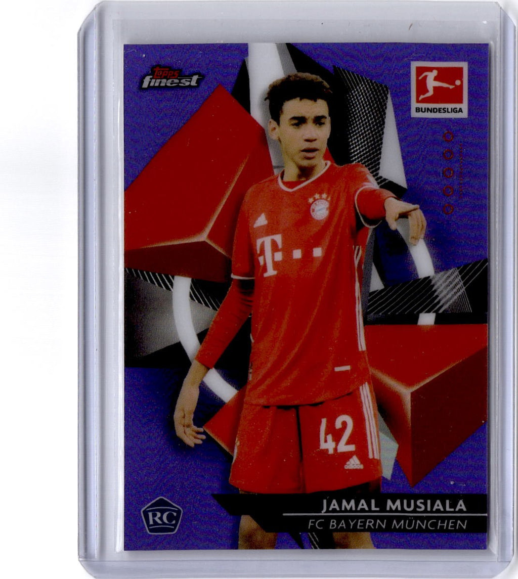 2020-21 Finest Bundesliga #82 Jamal Musiala Purple #/250