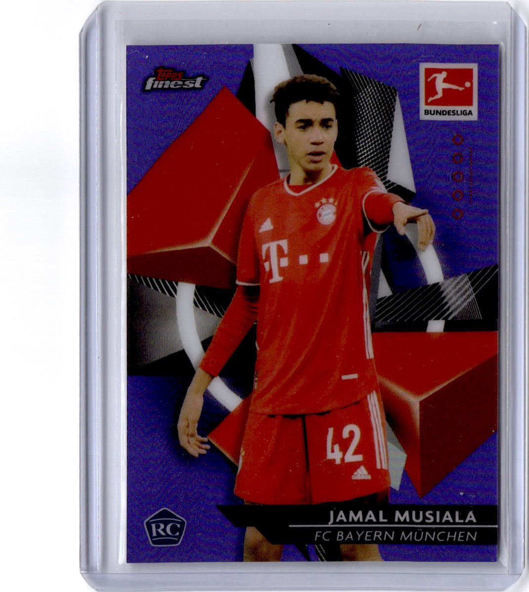 2020-21 Finest Bundesliga #82 Jamal Musiala Purple #/250