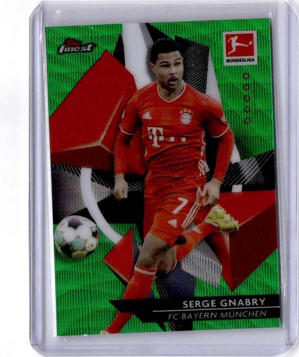 2020-21 Finest Bundesliga #87 Serge Gnabry Green Wave #/99