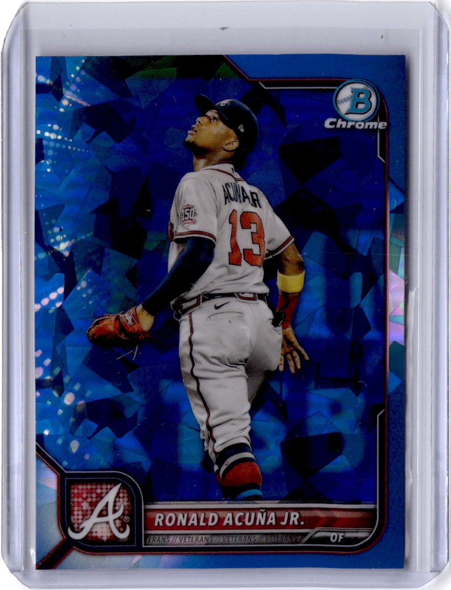 2022 Bowman Chrome Sapphire Edition #58 Ronald Acuña Jr.