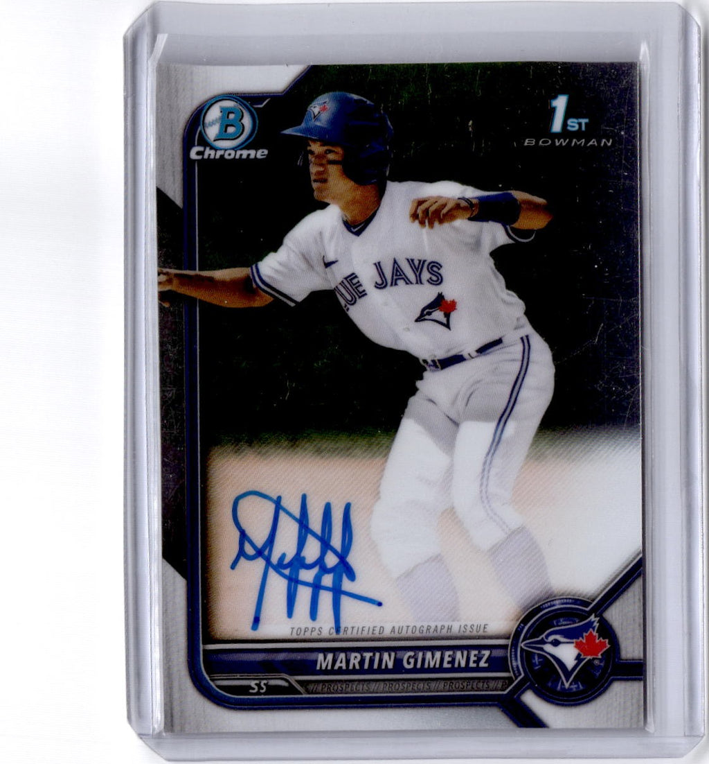 2022 Bowman #CPA-MGZ Martin Gimenez Chrome Prospects Autographs