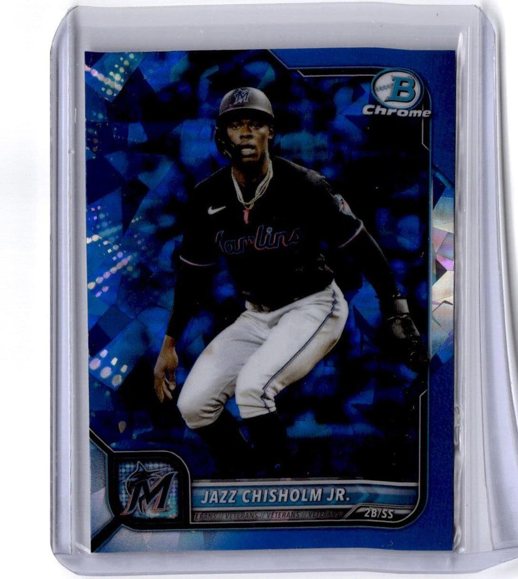 2022 Bowman Chrome Sapphire Edition #61 Jazz Chisholm Jr.