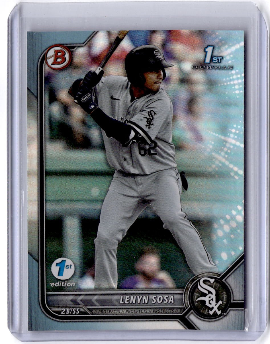 2022 Bowman 1st Edition #BPPF-76 Lenyn Sosa Sky Blue Foil