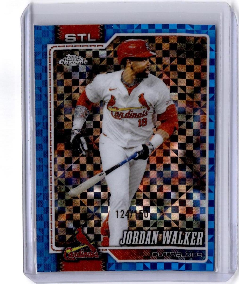 2026 Topps Chrome #221 Jordan Walker Blue X-Fractors #/150