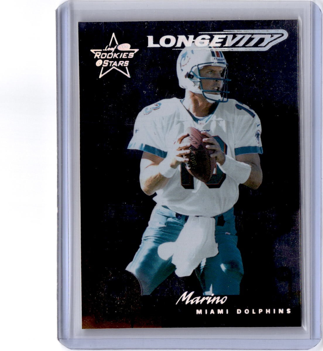 2000 Leaf Rookies & Stars #48 Dan Marino Longevity #/50