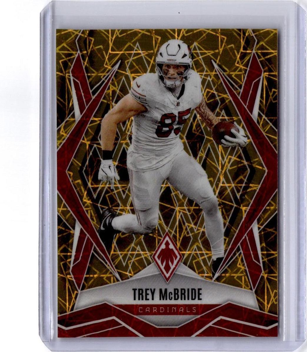2025 Panini Phoenix #80 Trey McBride Gold Lazer Prizm #/10