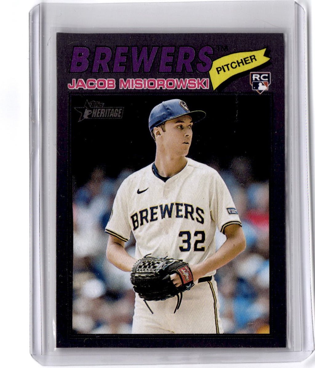 2026 Topps Heritage #144 Jacob Misiorowski Dark Gray
