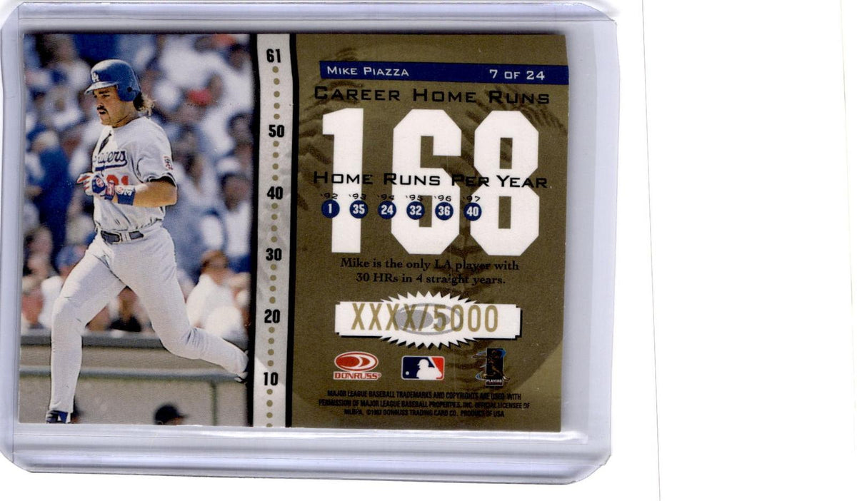 1998 Donruss #7 Mike Piazza Longball Leaders #/5000