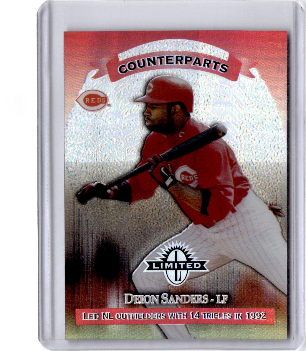 1997 Donruss Limited #42 Deion Sanders / Bernard Gilkey Limited Exposure