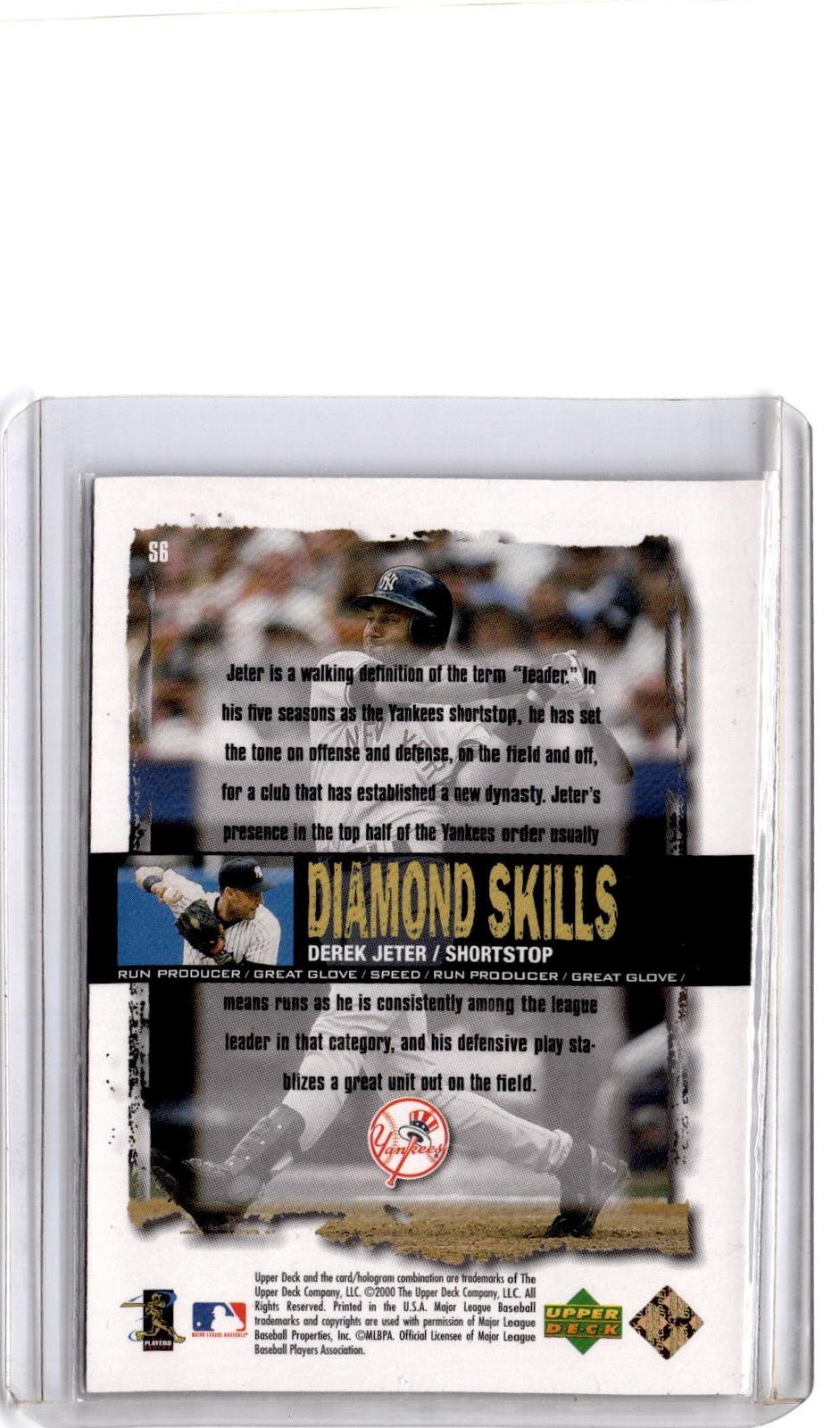 2000 Upper Deck Black Diamond Rookie Edition #S6 Derek Jeter Diamond Skills