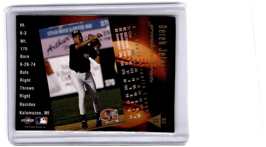 1994 Classic Best Gold #83 Derek Jeter
