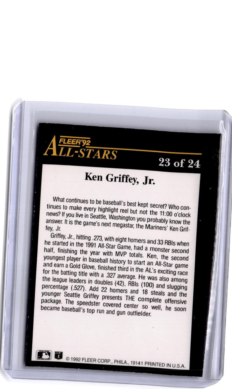 1992 Fleer #23 Ken Griffey, Jr. All-Stars