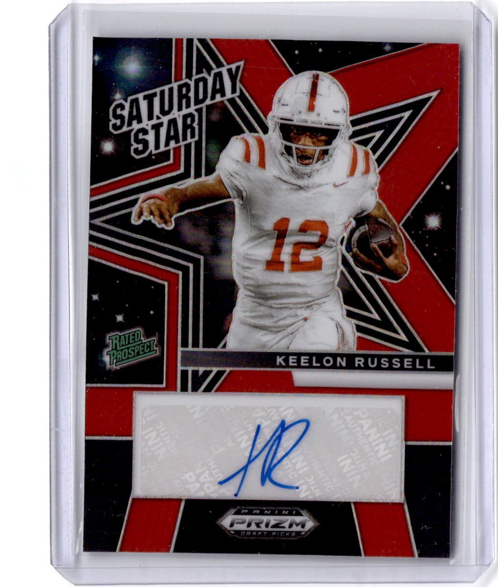 2025 Panini Prizm Draft Picks Keelon Russell Saturday Stars Autographs Red #/399
