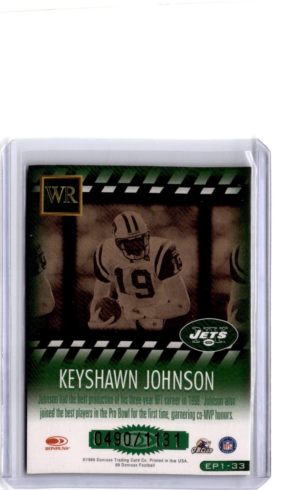1999 Donruss #EP1-33 Keyshawn Johnson Executive Producers #/1131