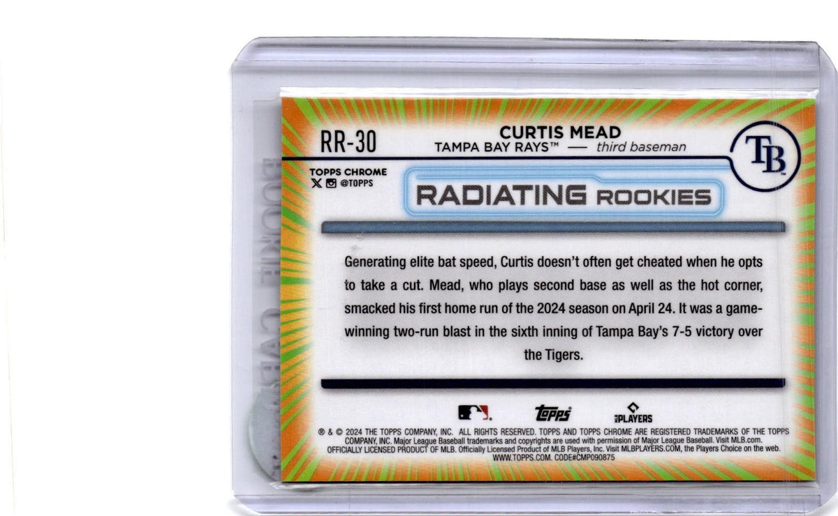 2024 Topps Chrome Update #RR-30 Curtis Mead Radiating Rookies Variations