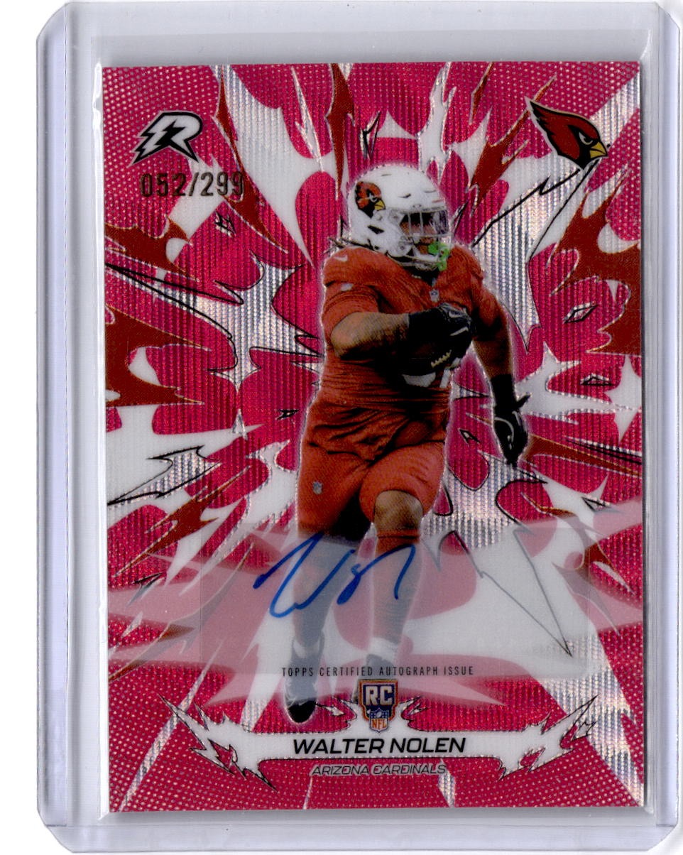 2025 Topps Resurgence #101 Walter Nolen Signatures Magenta Surge Refractor #/299