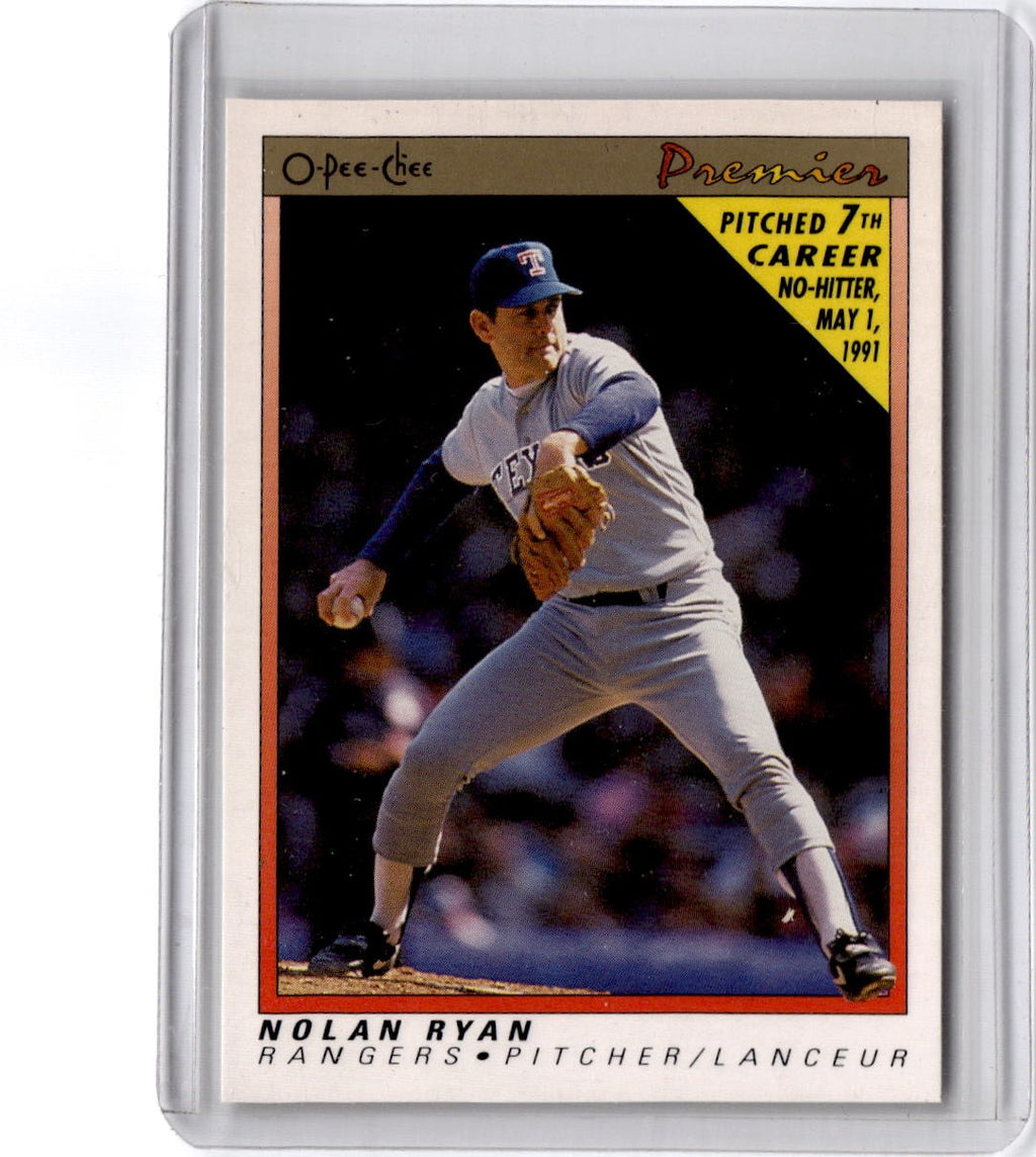 1991 O-Pee-Chee Premier #102 Nolan Ryan