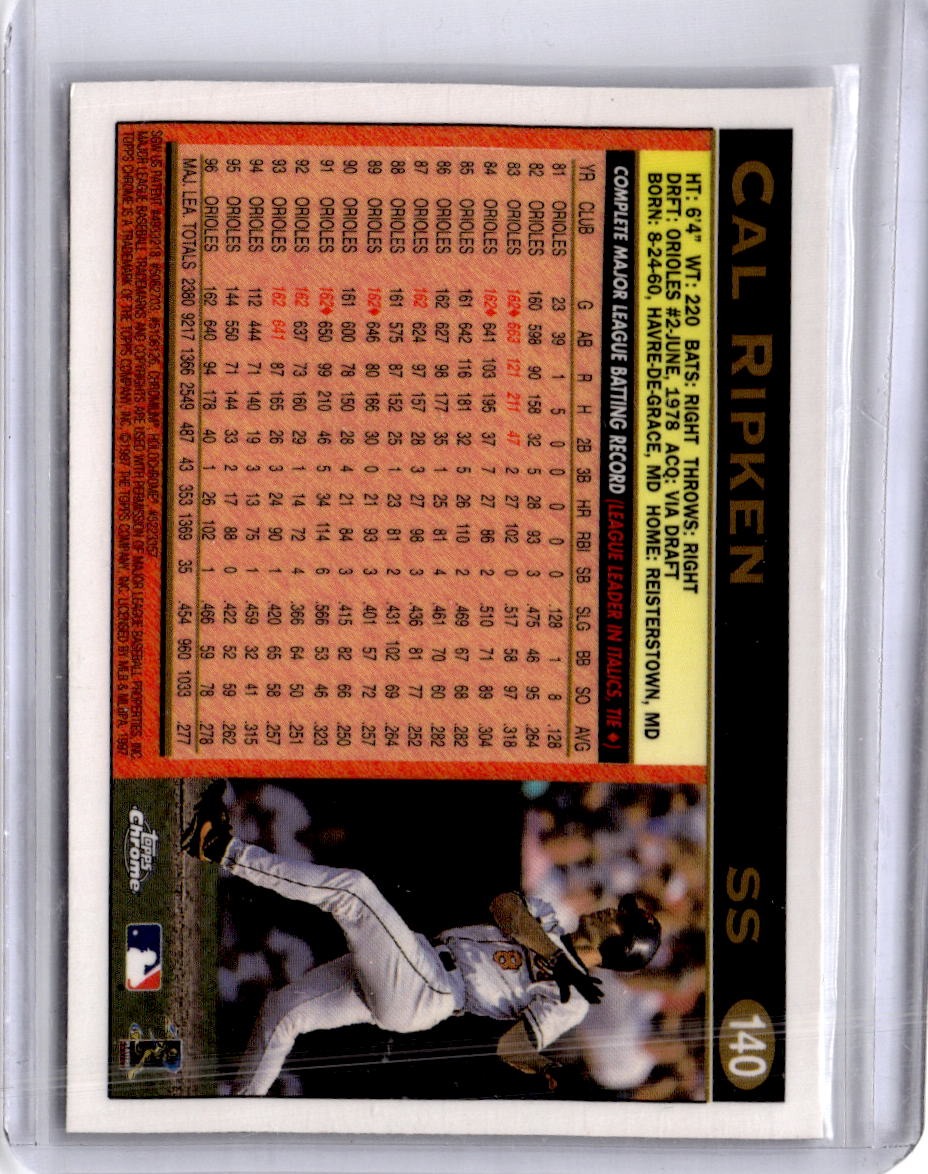 1997 Topps Chrome #140 Cal Ripken