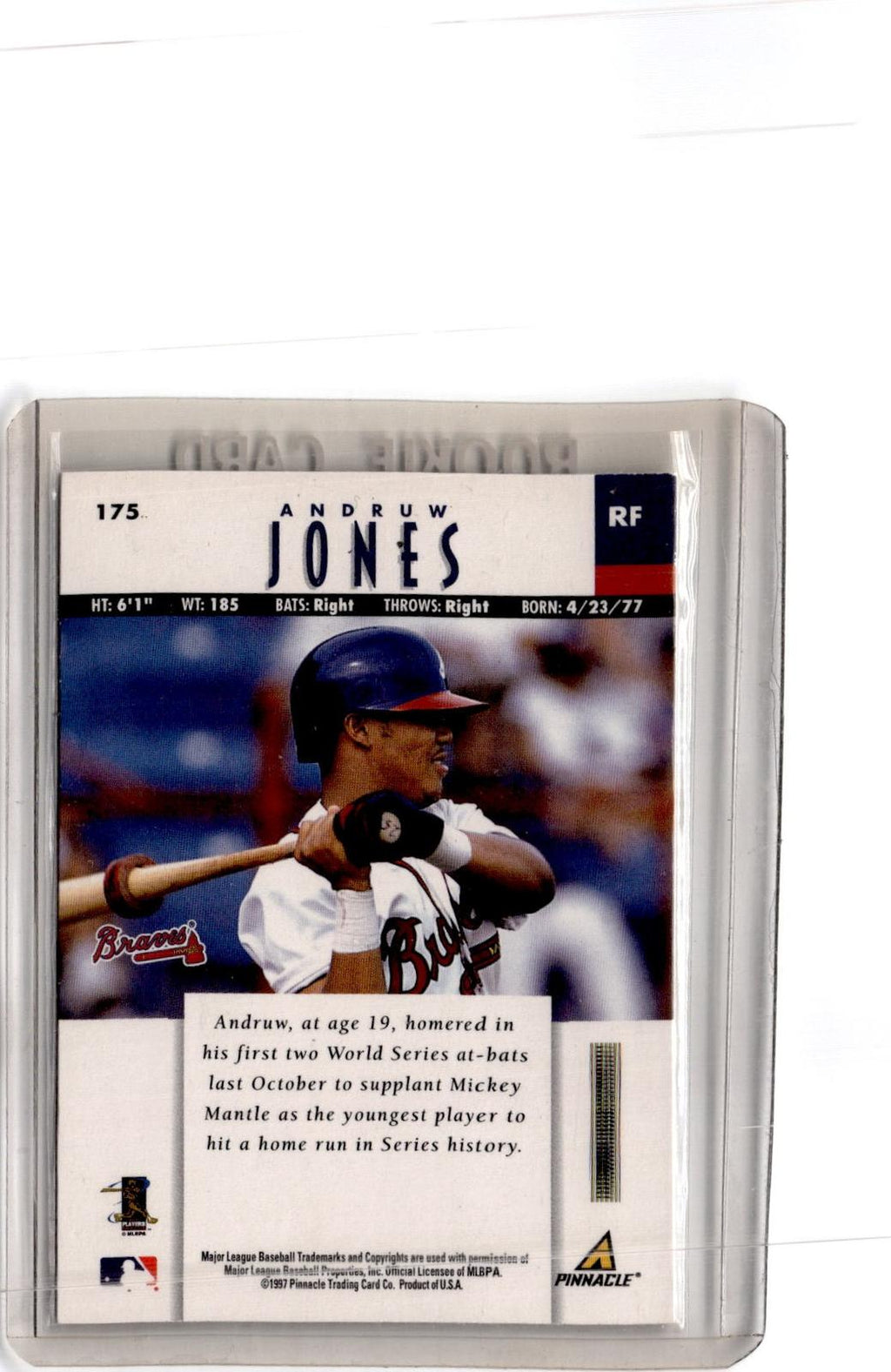 1997 New Pinnacle #175 Andruw Jones