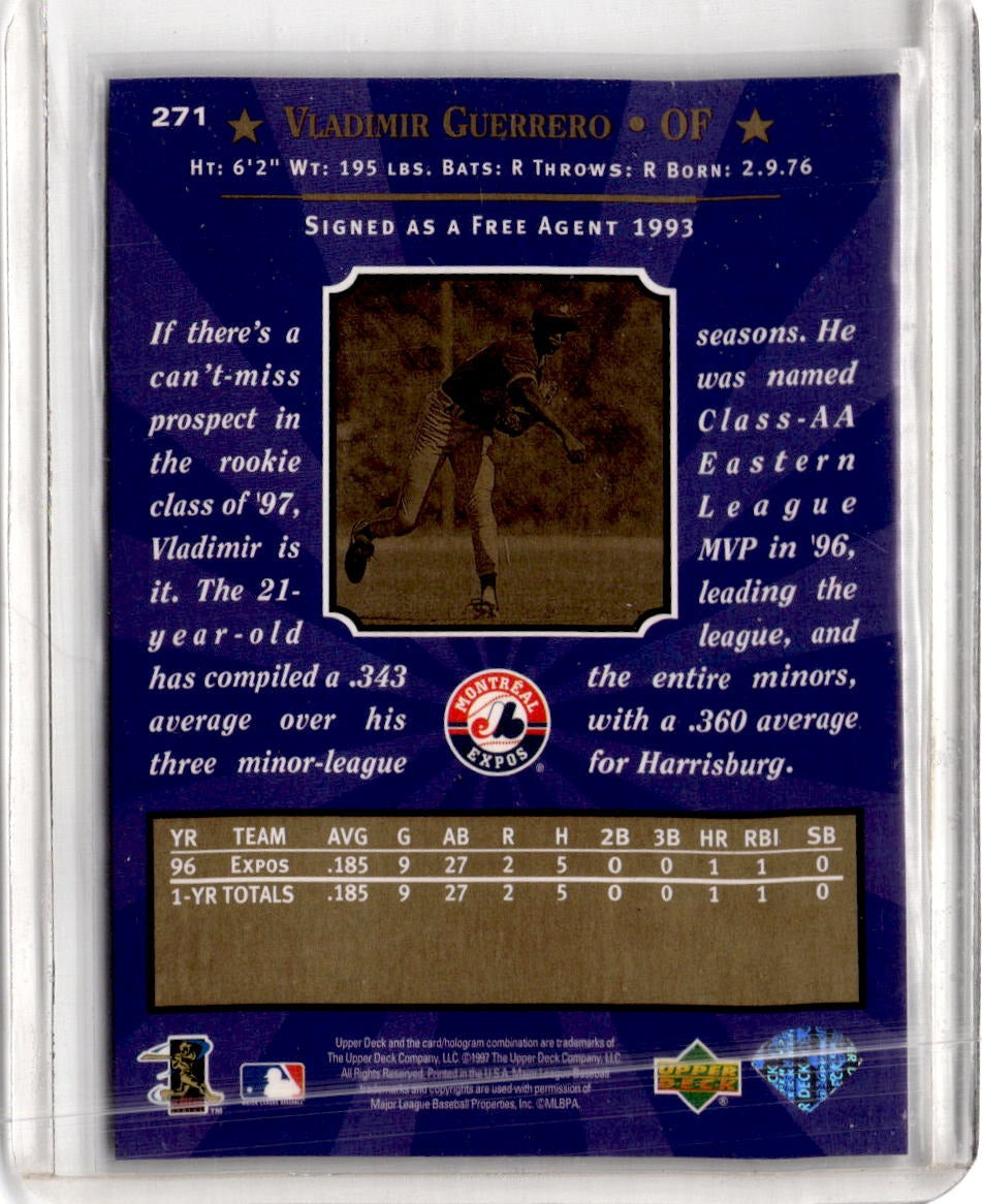 1997 Upper Deck #271 Vladimir Guerrero