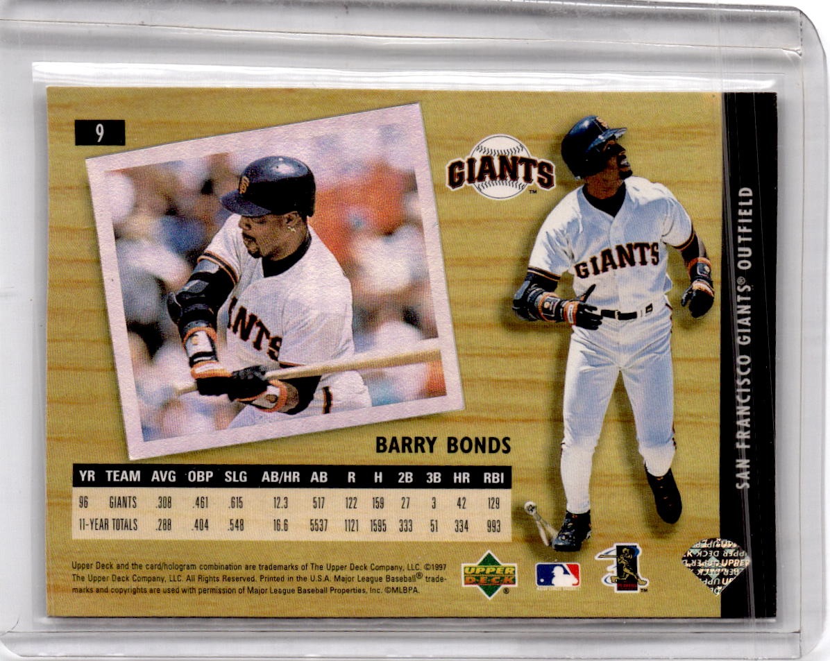 1997 Upper Deck UD3 #9 Barry Bonds